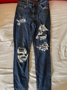 American Eagle Next Level Stretch Hi-Rise Ripped Jeggings